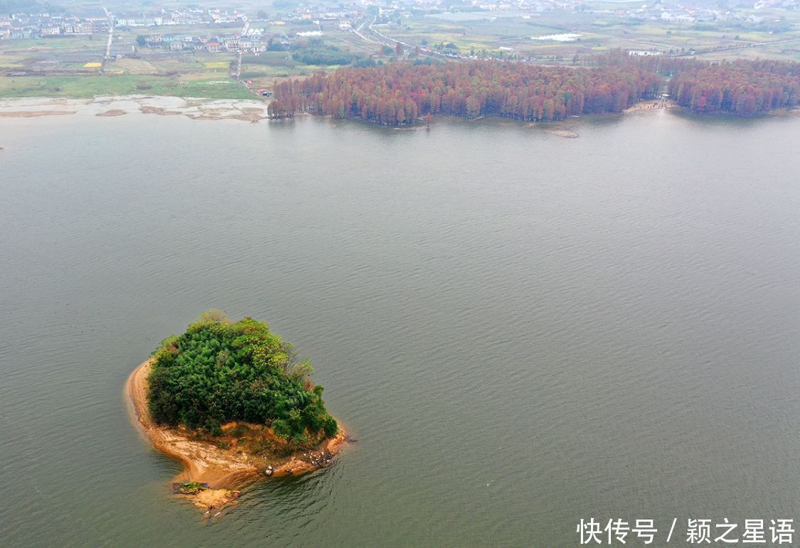 小岛将被淹没，枯水期的绝版风光，五十年一遇