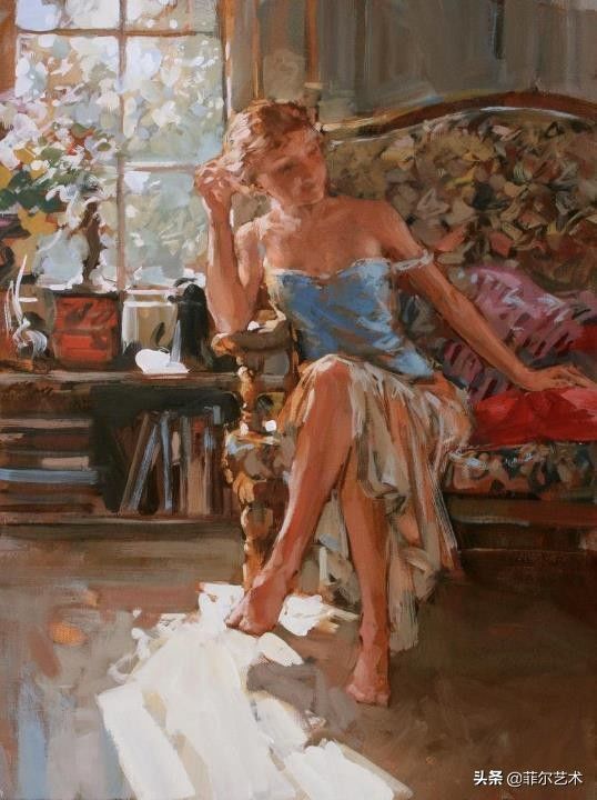 性感@英国艺术家用豪放泼辣的笔触,描绘出性感迷人的西洋女郎