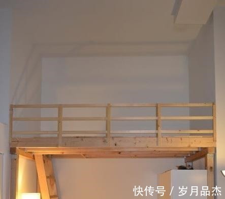 loft|卧室5㎡不到，一鼓作气将床抬高1米7，上面睡觉下面储物，赚了