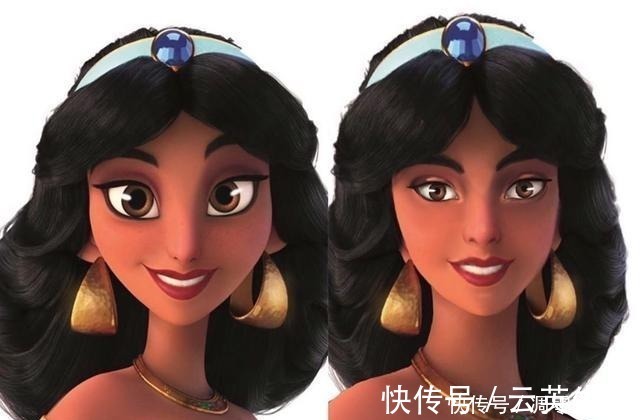 艾玛@如何让迪士尼公主更像真人“面部重塑”了解一下,茉莉美到惊艳