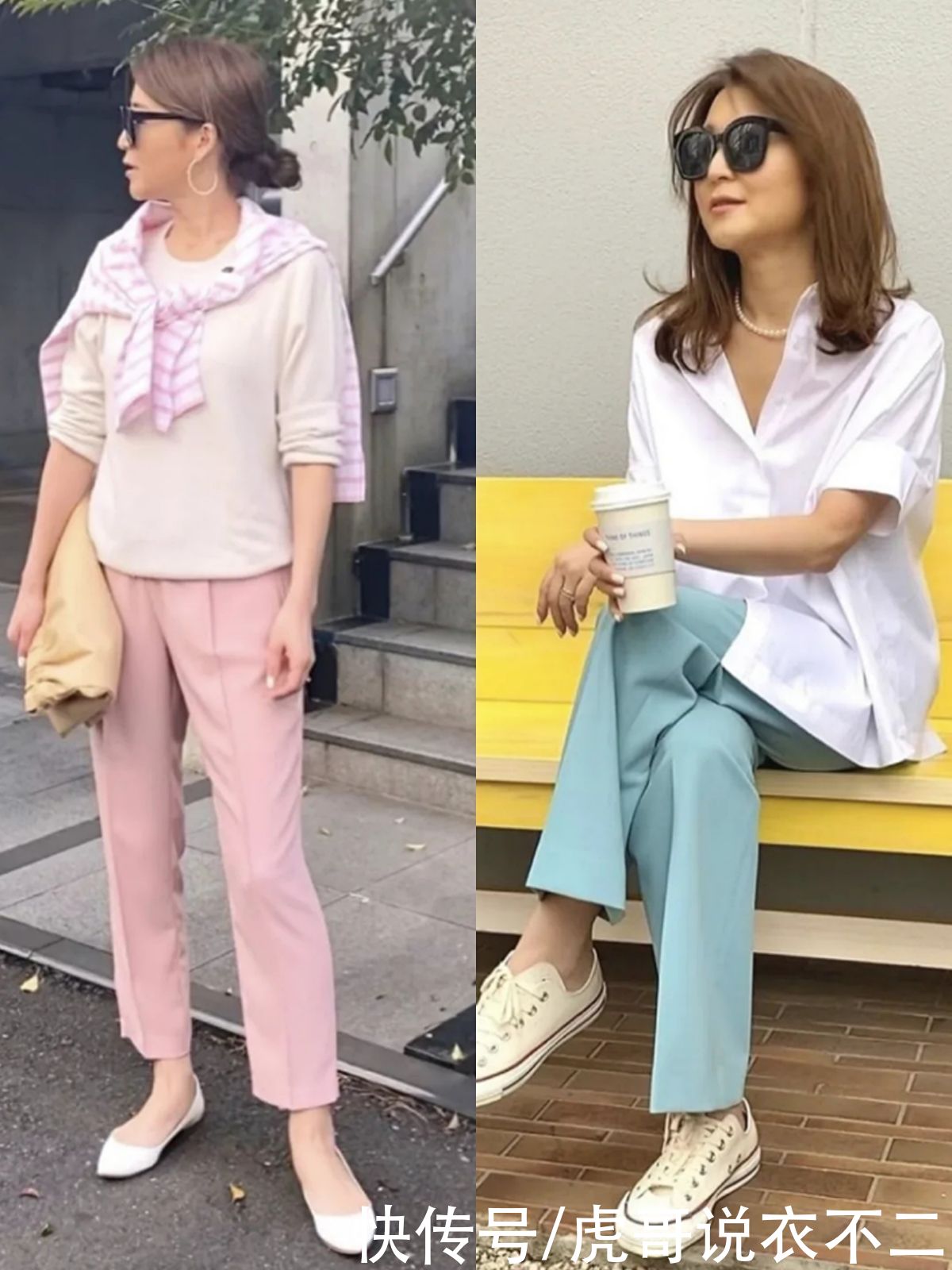 中年矮个女人穿衣有“窍门”，瞧日本主妇的优雅私服，时髦又高级