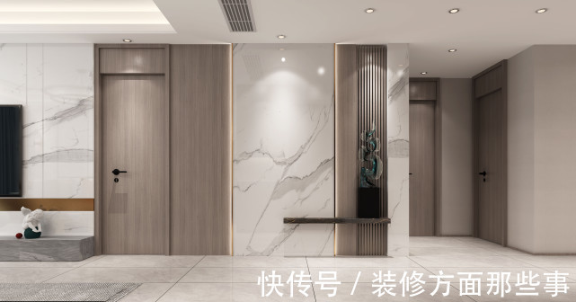 电视背景墙|170㎡现代轻奢,质感升级,简而不减!
