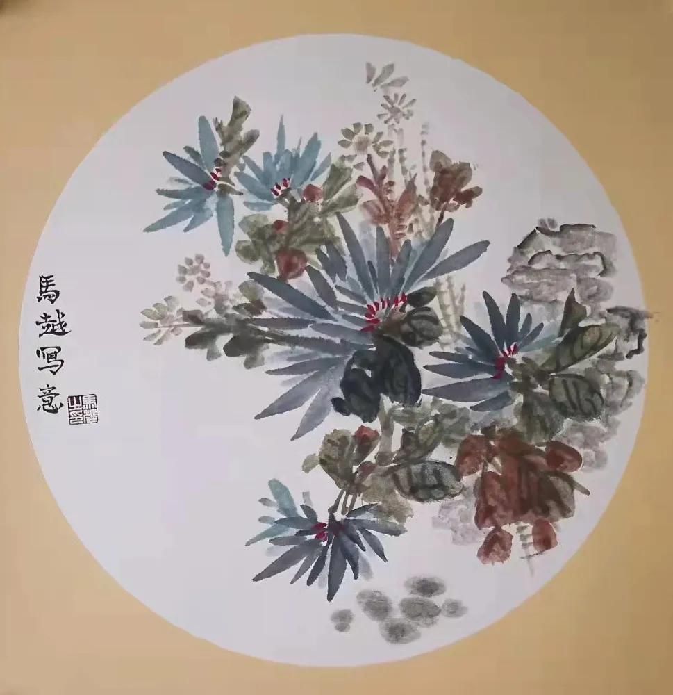 画家！女画家马越国画小品及润格资料