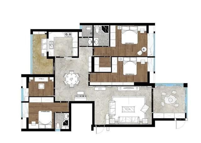 中式|181平米的中式风装修，这套四居室简直就是让人宁静的心灵港湾