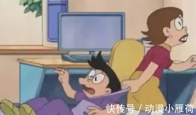 大雄|哆啦A梦:二十年后,大雄娶了静香,看到小夫娶的:抱歉打扰了!