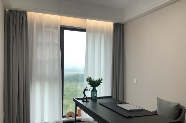 现代风|109平简约现代风拆除客厅后的书房,开阔空间尺度放大视觉感