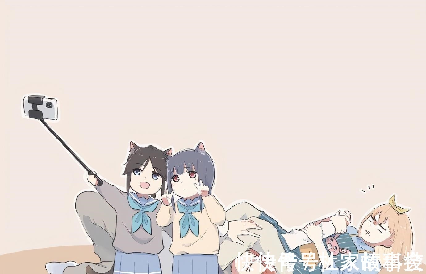 猫咪|上厕所被猫咪围观,画师大佬把这个场景用动漫的方式画了下来