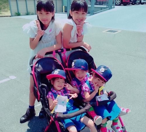 孩子|日本宝妈生完双胞胎又生3胞胎,5个闺女画风太暖,堪称人生赢家