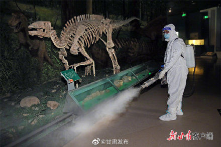 甘肃省博物馆#甘肃省博物馆开展“地毯式”防疫消杀