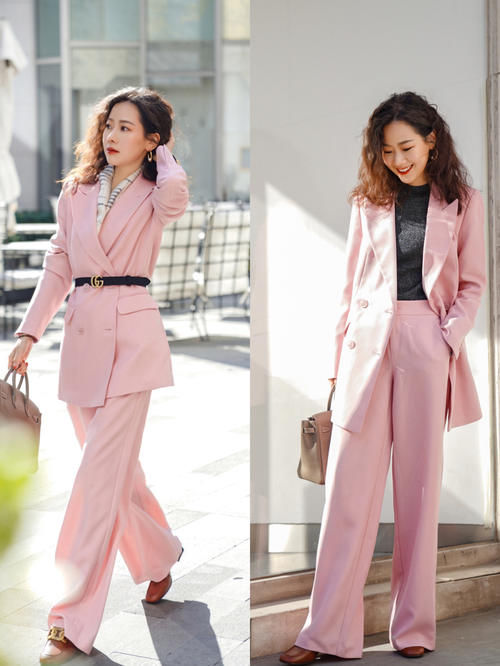 40＋女人穿西装不要总“一身黑”，试试这几种颜色，高级又优雅