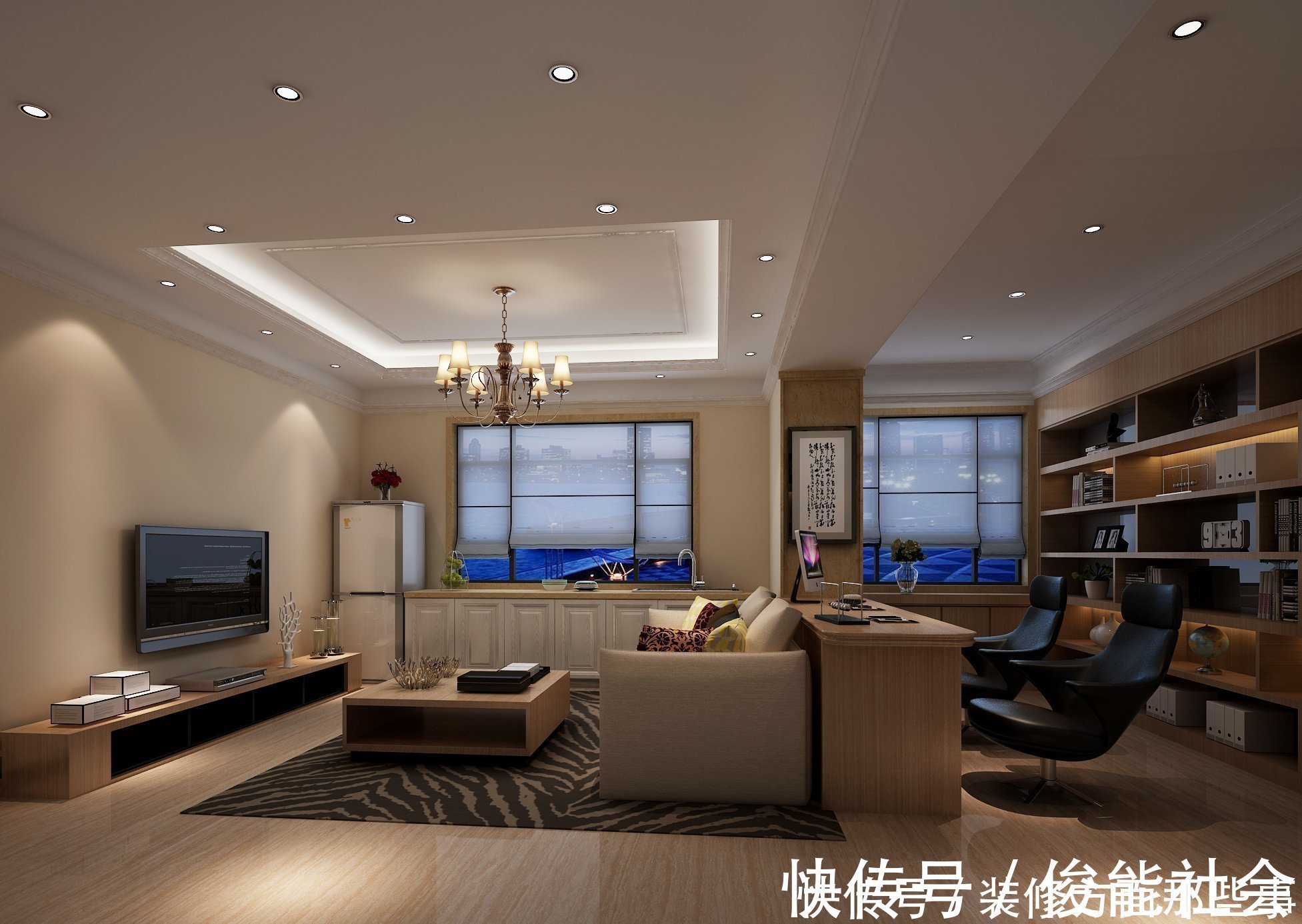 新中式|180平在新中式的基础上加入现代元素，让人全身心得彻底放松
