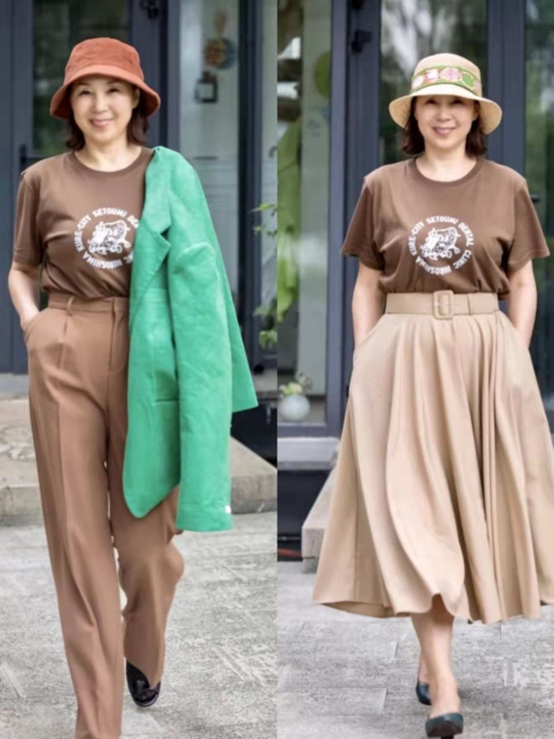 针织衫 时尚无关年龄,这位65岁微胖奶奶靠穿搭收获人气,越老越有优雅范