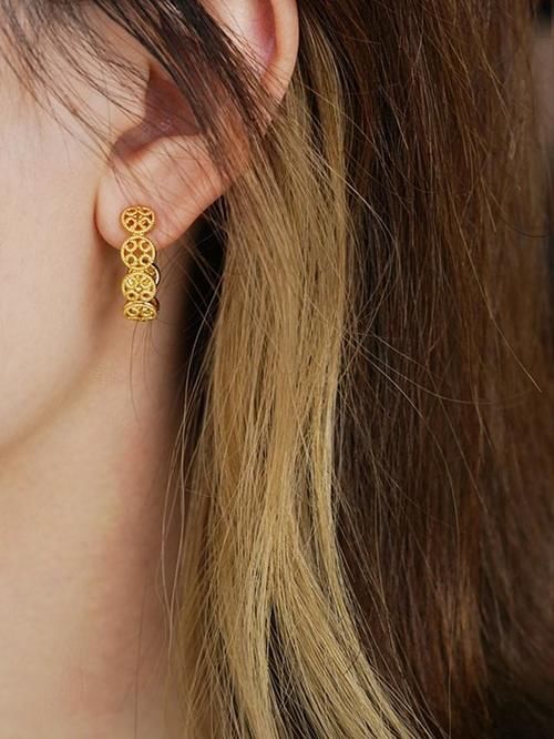 日常通勤气质耳环合集，明星同款ORANGE CUBE耳环