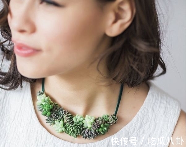 耳环#不是所有首饰都是珠宝的,多肉做成首饰,颜值完全秒杀大牌首饰!