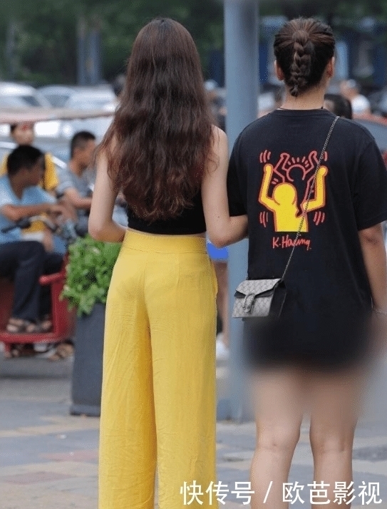 没有任何束缚的肥裤子,不适合高瘦的阿姨穿吧