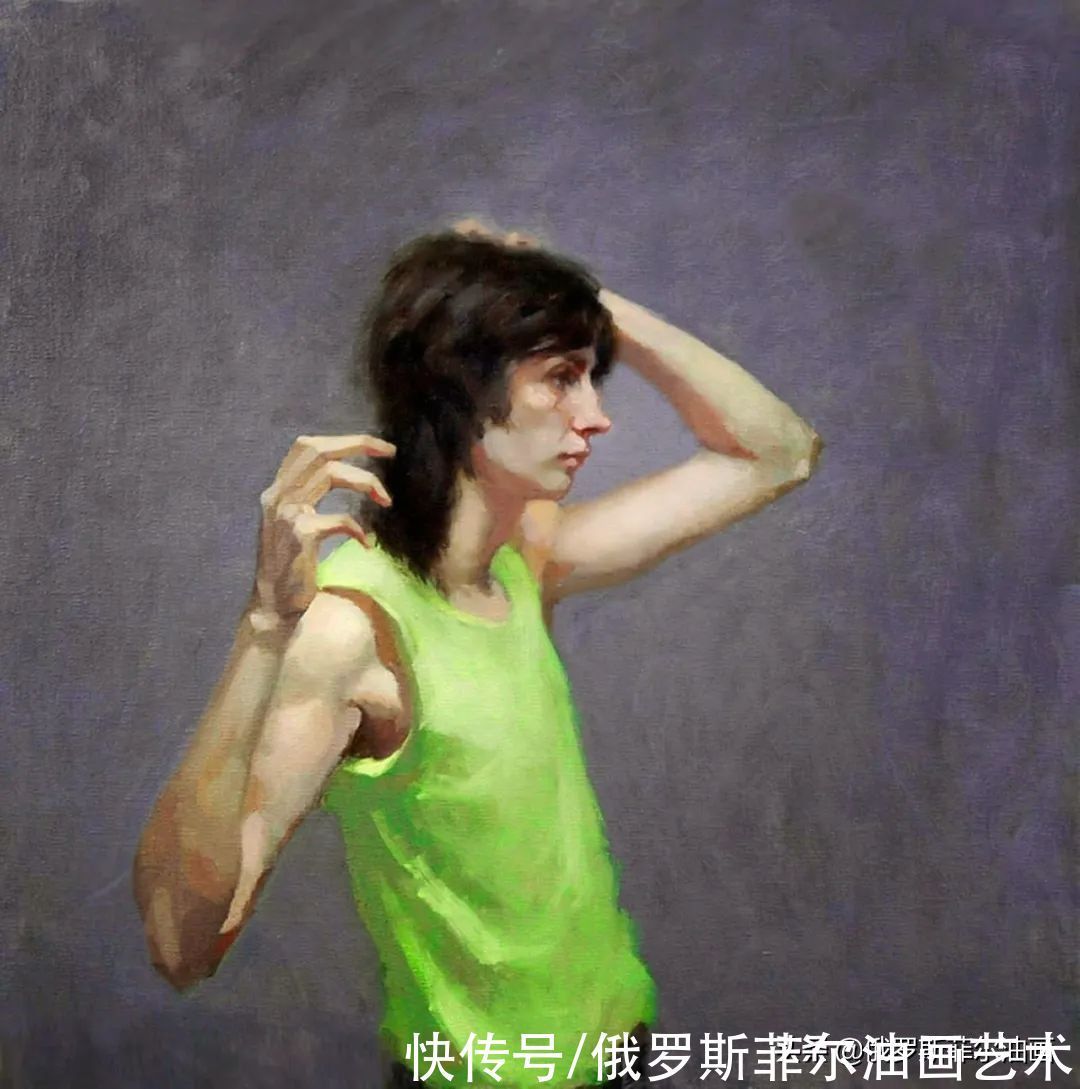 油画&美国画家桑德拉·弗朗德的油画里,充满了微妙而引人注目的情感