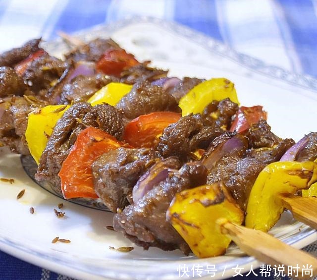 孜然牛肉串，在家也能吃烧烤
