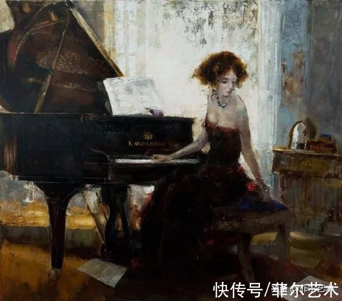 雷兹尼琴科！乌克兰著名画家谢里·雷兹尼琴科人物油画作品欣赏