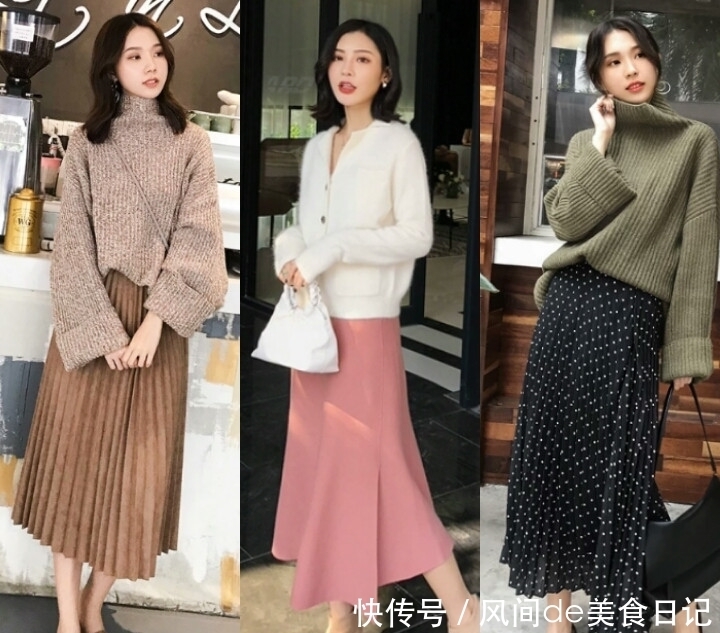 色针织|女人精致一些比较好,温柔而有女人味的穿搭了解一下!