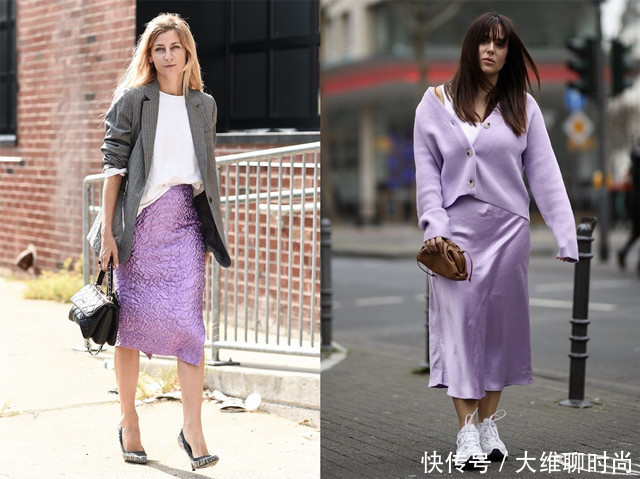 紫罗兰色很友好,亚洲人黄皮肤穿了尤其会显白,春天穿搭更浪漫