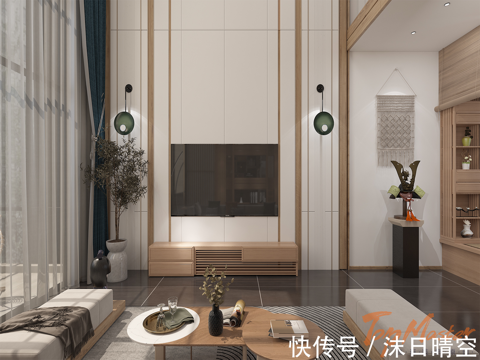 装饰|【鲁班装饰】昆海湖400㎡日式风格，一种别具一格的魅力