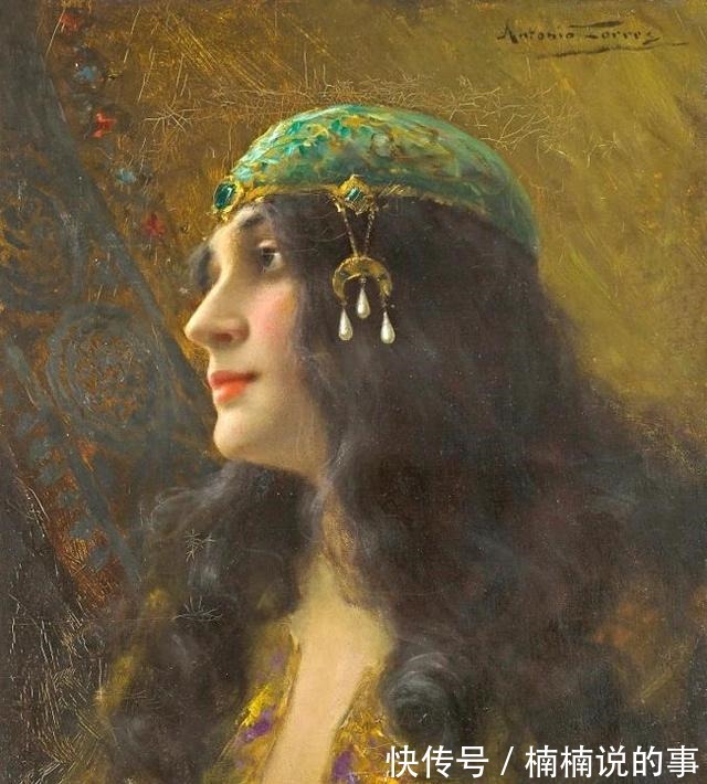 服饰#康拉德·基塞尔,把贵妇们的容貌与服饰,表现得极为富丽奢华!