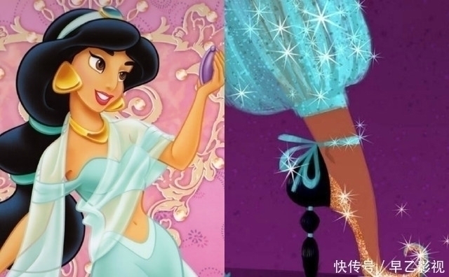 鞋子|迪士尼公主裙子下的“秘密”,花木兰中国风,艾莎女王冷艳