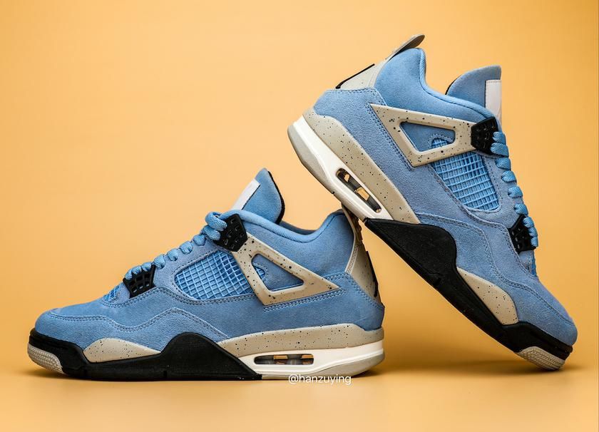 最新实物美照释出！全新 AJ4 “University Blue”即将登场！