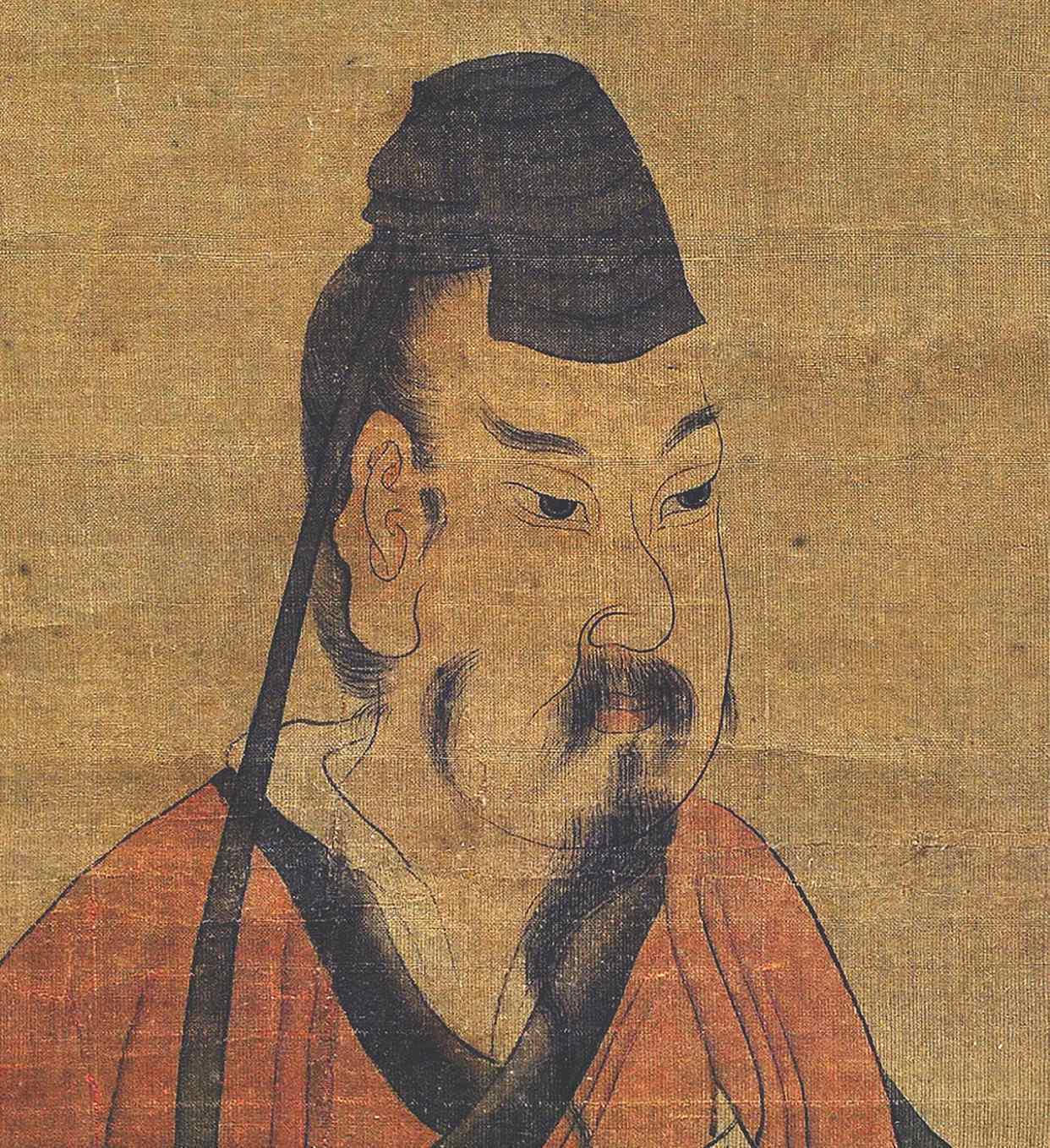 宁馨儿!『名画记』陈洪绶《羲之笼鹅图》,凝练沉着,高古脱俗