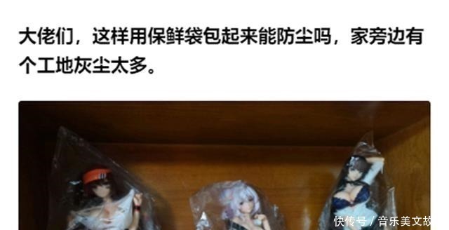 外貌|用保鲜袋来防止手办落灰尘,路人反应买个手办柜岂不是更好