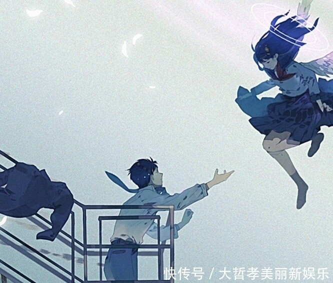 天蓝|甜丧·低糖·动漫情头:愿雾尽天蓝,为你把发绾。