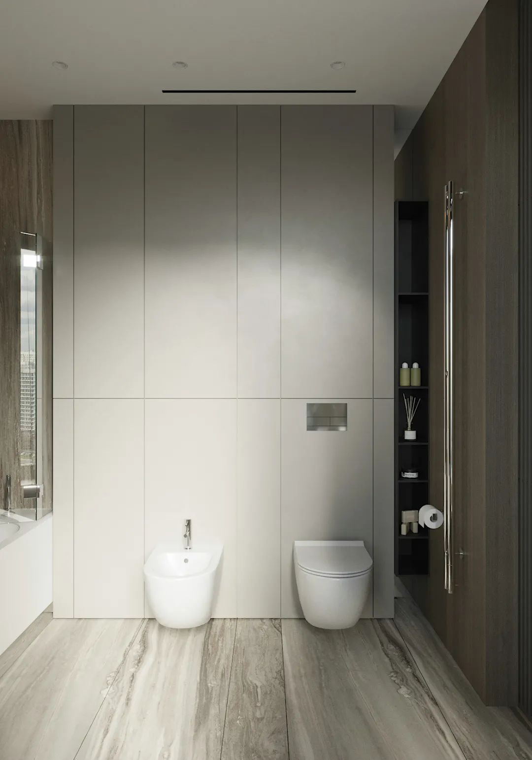 墙面|93㎡现代简约，简洁朴素+低调的灰色，营造舒适从容的氛围感