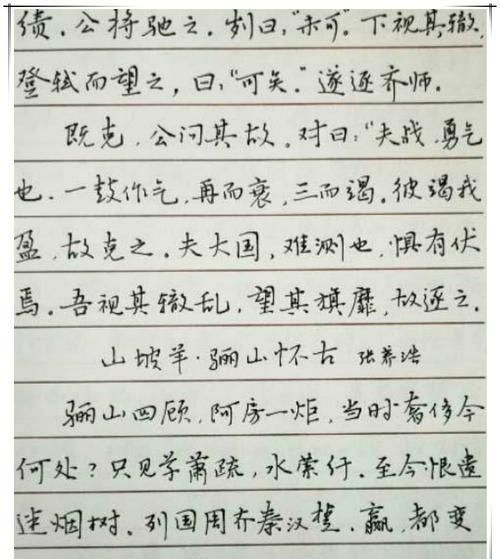 行云流水|学霸抄写文言文走红,书写行云流水,老师连连称赞满分值得传阅