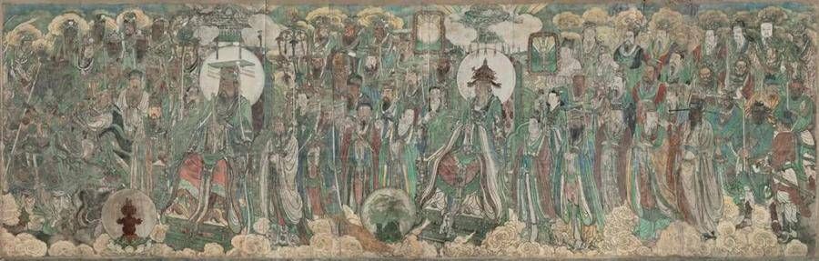 元始天尊#鉴赏｜永乐宫壁画里的色彩美学