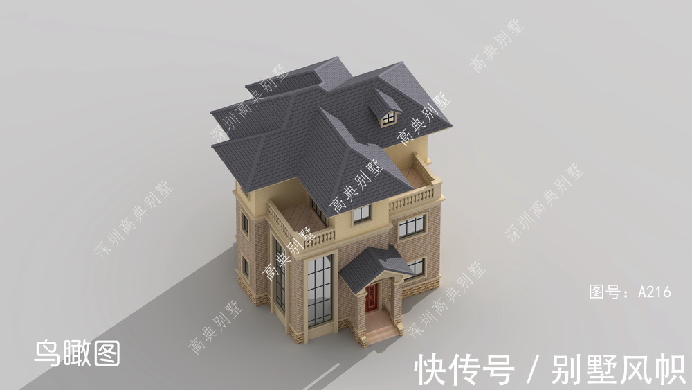 欧式别墅|经典实用的三层欧式别墅:设计很大气,户型好。