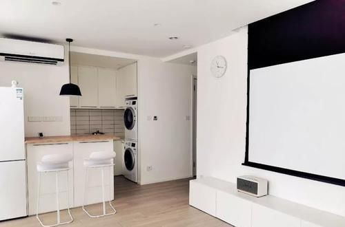 洗碗机|女孩买40㎡自己住,空间需求一个没少,却住出100㎡的宽敞