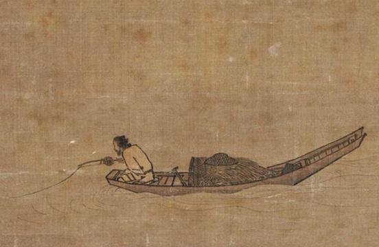 画船不画水,老叟钓鱼,为什么价值千万放大18倍后明白了