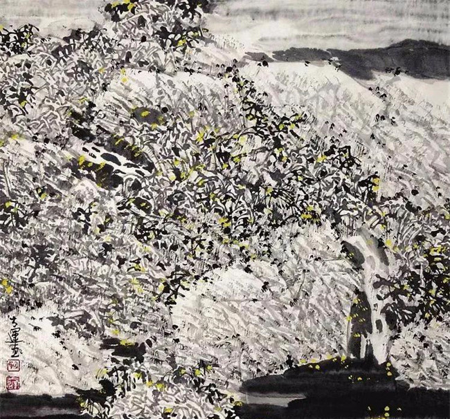 山水画#艺术鉴赏网：著名画家鞠太运笔下的“神农溪之源”