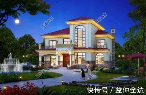 效果图|漂亮又简单的二层楼房,自建房怎么又经济又漂亮,农村建房参考