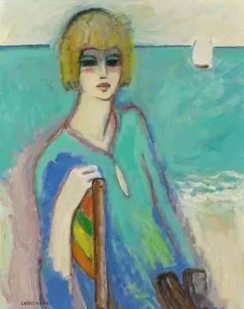 野兽主义#皮埃尔·卡西尼尔:领略野兽主义奔放节奏和表现主义浓烈意蕴油画作品