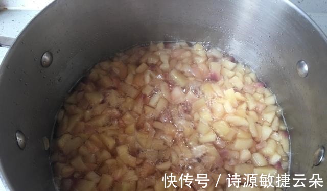 冰糖|水蜜桃好吃又便宜,做成水蜜桃果酱,酸酸甜甜的好喜欢!