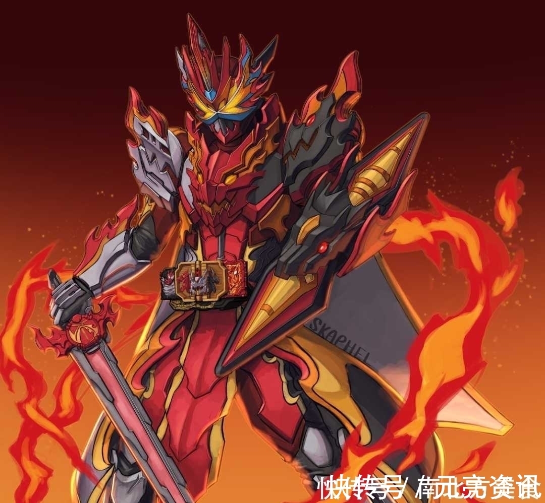 搞笑|假面骑士圣刃同人新形态,电锯龙有点搞笑,情感飞龙是真帅!