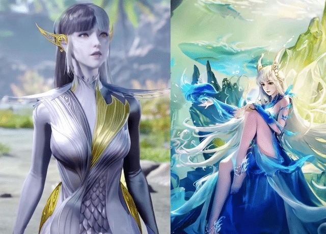 小白|《斗罗》手游中美女长什么样?比动漫形象更好看,不愧是海的女儿