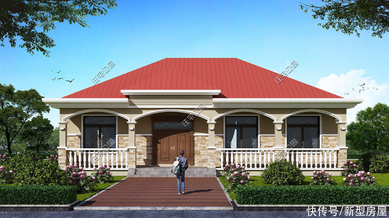 别墅|农村别墅不是越高越好，分享10套一层户型图纸，父母看了一定喜欢