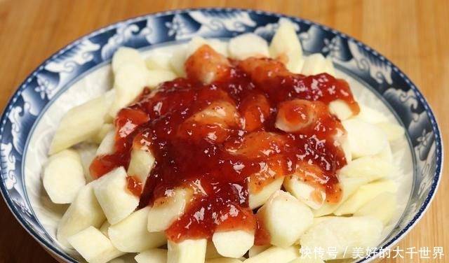 天热,我家孩子迷上它,10分钟做一盘,简单美味,又甜又糯