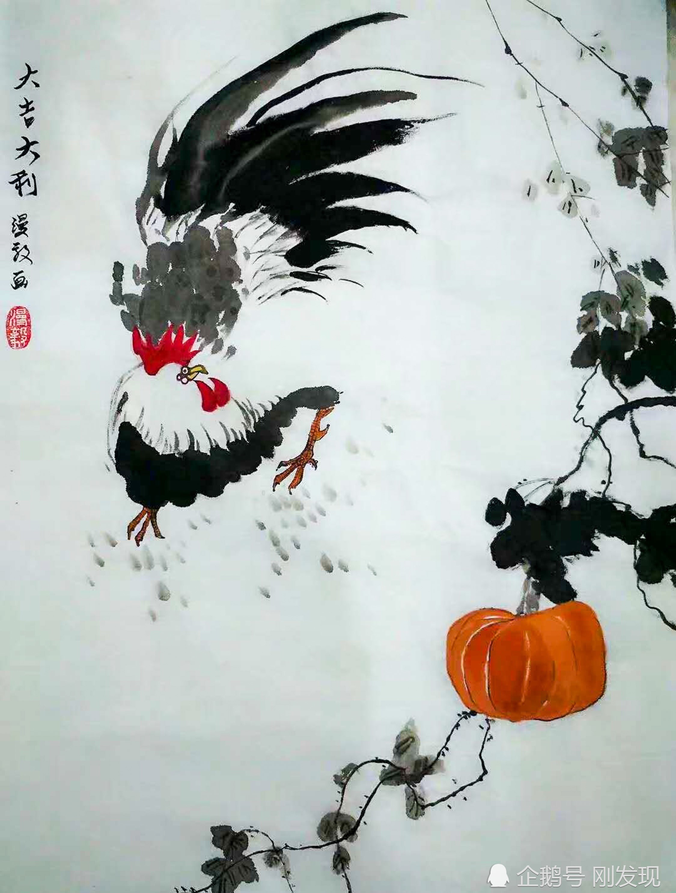 九零后女子学书画九年,无师自通,网友:作品拿出来不是一般的好