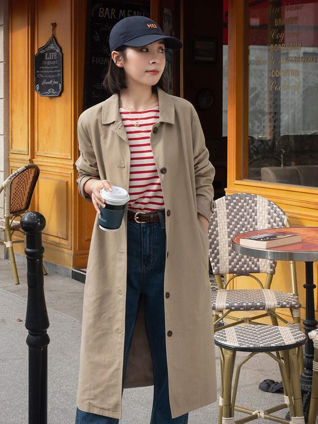 半身裙|今年秋天“条纹衫”又火了,搭配上牛仔裤或直筒西裤,高级又洋气