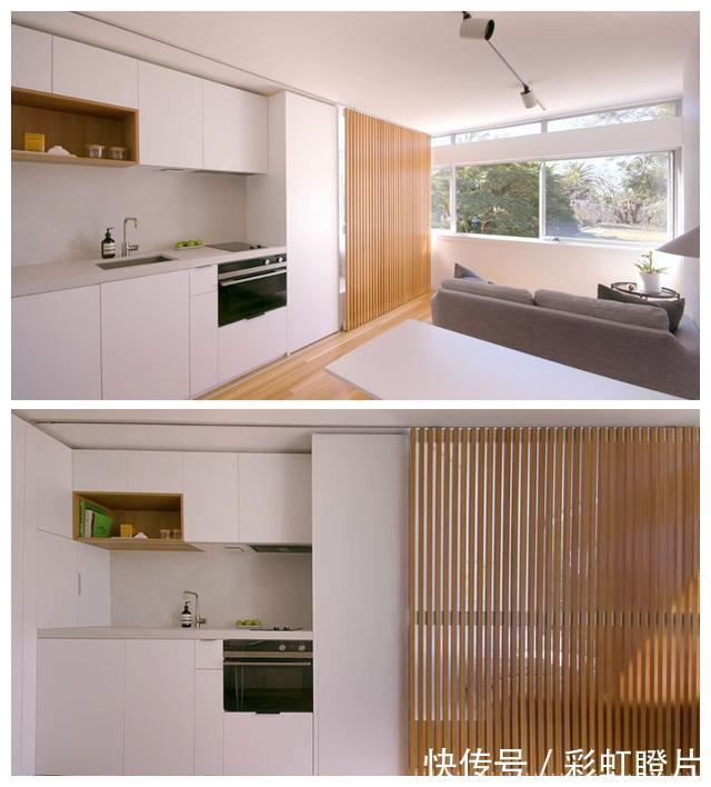 木条|24平超小户型设计，就切换一个木条隔断，空间多出了好几个