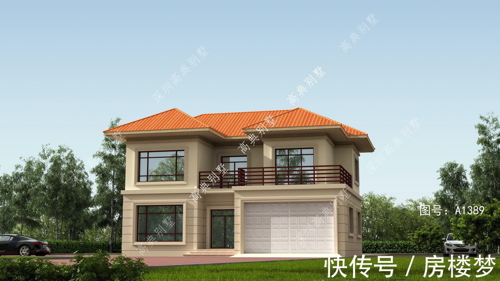 实用|欧式两层别墅,整体设计非常实用,造型精美,符合现代人的审美。