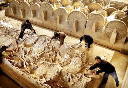 专家们&赵卿墓中发现虎形灶,虎形灶不稀奇,为何最珍贵的是不起眼的烟囱